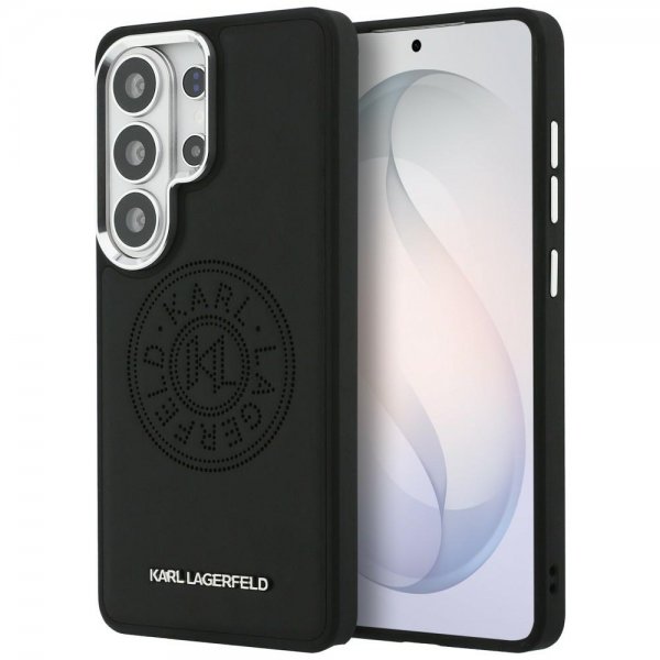 Karl Lagerfeld Samsung Galaxy S26 Ultra Deksel Perforated Logo MagSafe Svart
