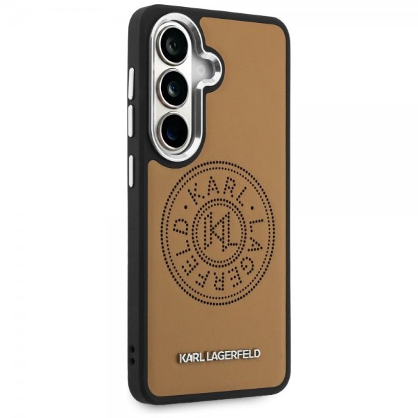 Karl Lagerfeld Samsung Galaxy S26 Plus Deksel Perforated Logo MagSafe Brun