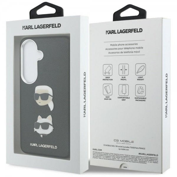Karl Lagerfeld Samsung Galaxy S26 Deksel Saffiano Karl & Choupette Svart
