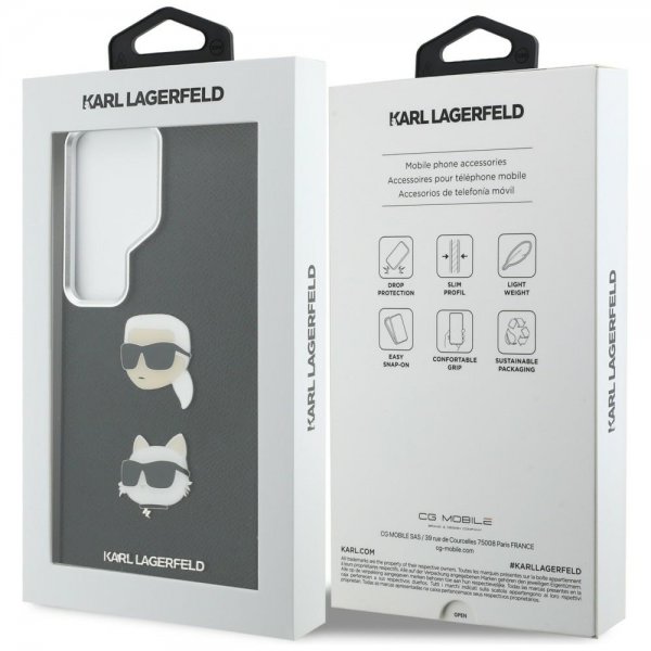 Karl Lagerfeld Samsung Galaxy S26 Ultra Deksel Saffiano Karl & Choupette Svart