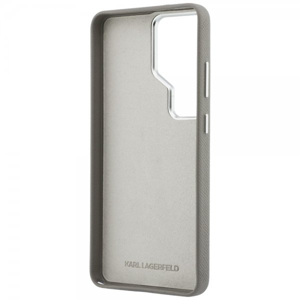 Karl Lagerfeld Samsung Galaxy S26 Ultra Deksel Saffiano Karl & Choupette Sølv