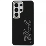 Karl Lagerfeld Samsung Galaxy S26 Ultra Deksel Metal Logo Grained Svart