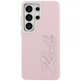Karl Lagerfeld Samsung Galaxy S26 Ultra Deksel Metal Logo Grained Rosa