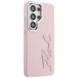 Karl Lagerfeld Samsung Galaxy S26 Ultra Deksel Metal Logo Grained Rosa