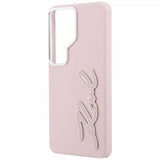Karl Lagerfeld Samsung Galaxy S26 Ultra Deksel Metal Logo Grained Rosa