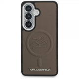 Karl Lagerfeld Samsung Galaxy S26 Deksel Embossed MagSafe Brun