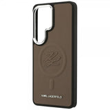 Karl Lagerfeld Samsung Galaxy S26 Ultra Deksel Embossed MagSafe Brun