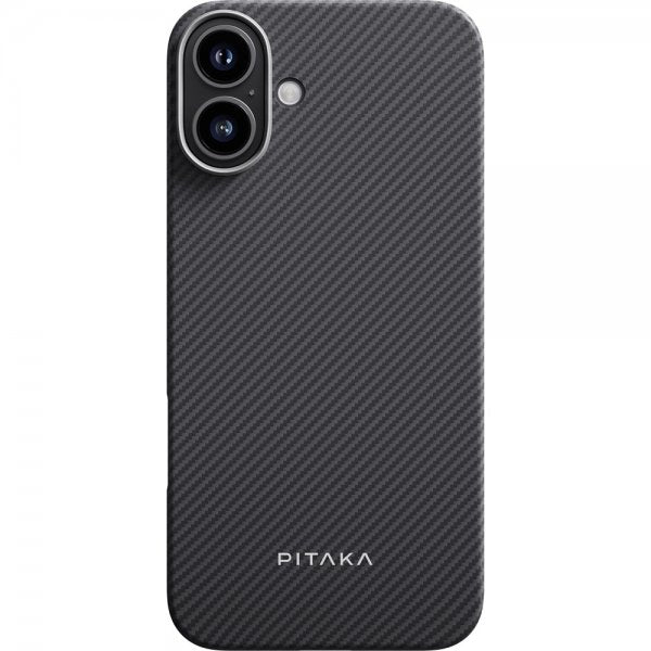 Pitaka iPhone 16 Deksel Ultra-Slim Case MagSafe Black/Grey Twill