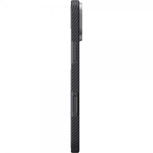 Pitaka iPhone 16 Deksel Ultra-Slim Case MagSafe Black/Grey Twill