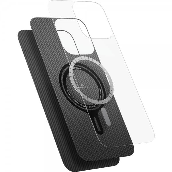 Pitaka iPhone 16 Deksel Ultra-Slim Case MagSafe Black/Grey Twill