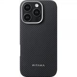 Pitaka iPhone 16 Pro Max Deksel Ultra-Slim Case MagSafe Black/Grey Twill