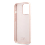 Karl Lagerfeld iPhone 13 Pro Max Deksel Liquid Silicone Ljusrosa