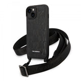 Karl Lagerfeld iPhone 14 Deksel Crossbody Strap Svart