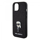 Karl Lagerfeld iPhone 15 Deksel Fixed Glitter Svart