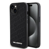Karl Lagerfeld iPhone 15 Deksel Quilted K Pattern Svart