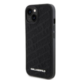 Karl Lagerfeld iPhone 15 Deksel Quilted K Pattern Svart