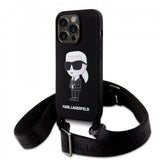Karl Lagerfeld iPhone 15 Deksel Ikonik Crossbody Svart