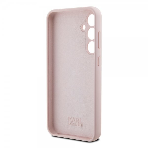 Karl Lagerfeld Samsung Galaxy S23 FE Deksel Liquid Silicone Choupette Rosa