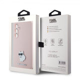 Karl Lagerfeld Samsung Galaxy S23 FE Deksel Liquid Silicone Choupette Rosa