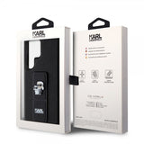 Karl Lagerfeld Samsung Galaxy S24 Ultra Grip & Stand Saffiano Svart