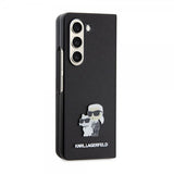 Karl Lagerfeld Samsung Galaxy Z Fold 5 Deksel NFT Karl & Choupette Pin Saffiano Svart