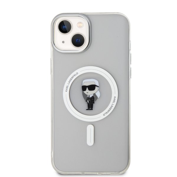 Karl Lagerfeld iPhone 15 Plus Deksel Ikonik MagSafe Transparent