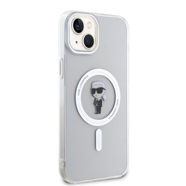 Karl Lagerfeld iPhone 15 Plus Deksel Ikonik MagSafe Transparent