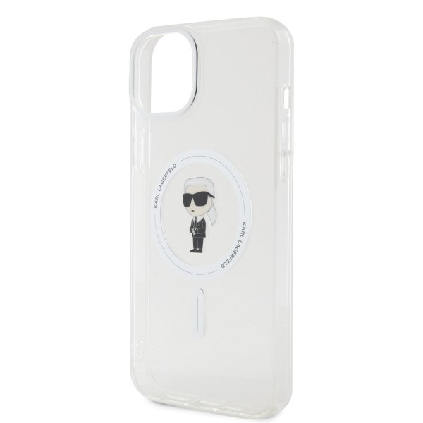 Karl Lagerfeld iPhone 15 Plus Deksel Ikonik MagSafe Transparent