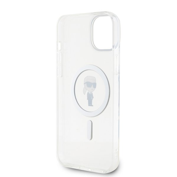Karl Lagerfeld iPhone 15 Plus Deksel Ikonik MagSafe Transparent