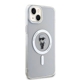 Karl Lagerfeld iPhone 15 Deksel Ikonik MagSafe Transparent