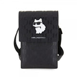 Karl Lagerfeld Wallet Phone Pouch Monogram Choupette Svart