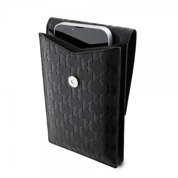Karl Lagerfeld Wallet Phone Pouch Monogram Choupette Svart