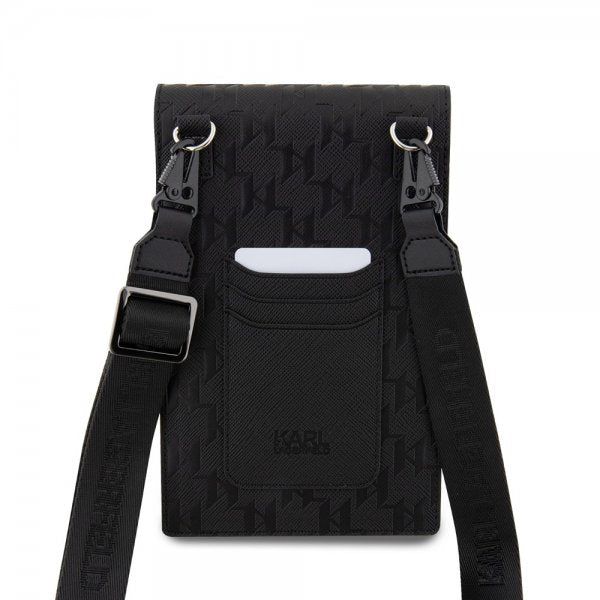 Karl Lagerfeld Wallet Phone Pouch Monogram Choupette Svart