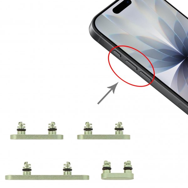 Knappsats for iPhone 17 - Grønn