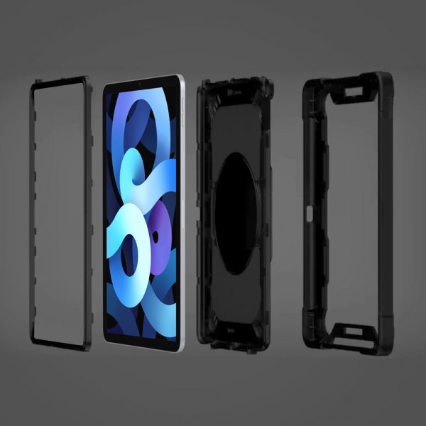 Armor-X iPad Air 10.9 (gen 4/5) Deksel Rugged Case Kick-stand Folding Grip