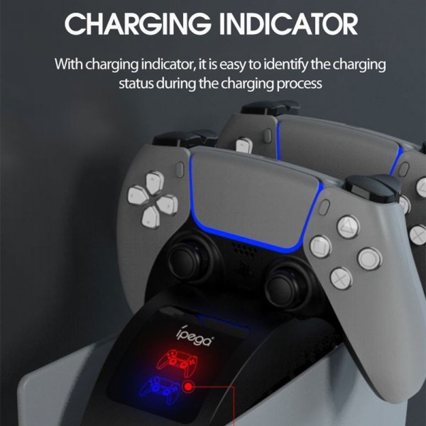 Ipega Kontrolllader med vifte til PlayStation 5