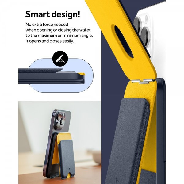 Caseology Kortholder Nano Pop MagSafe Wallet Stand Blueberry Navy