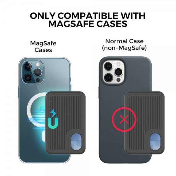 Ahastyle Kortholder PT133-B MagSafe Svart