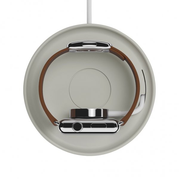 Bluelounge Kosta Ladeplate Apple Watch Lys Grå