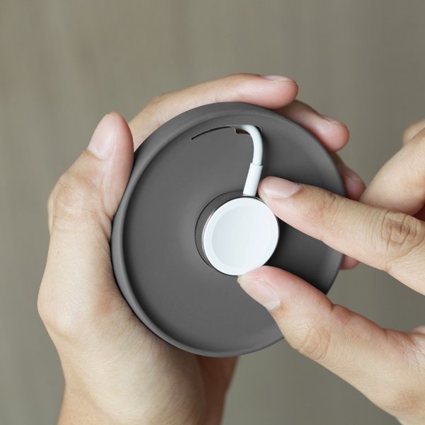 Bluelounge Kosta Ladeplate Apple Watch Lys Grå
