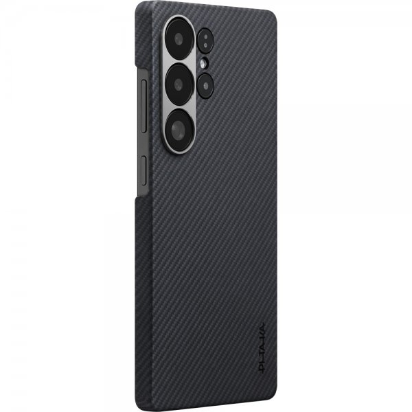 Pitaka Samsung Galaxy S25 Ultra Deksel Ultra-Slim Case MagSafe Black/Grey Twill