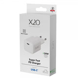 X2O Lader 20W USB-C GaN Hvit
