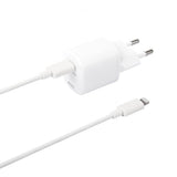 Deltaco Lader 20W USB-C PD USB-C-Lightningkabel 1m Hvit