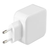 Deltaco Lader 24W 2xUSB-A Hvit