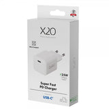 X2O Lader 25W USB-C GaN Hvit