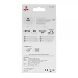 X2O Lader 35W Double USB-C/USB-A GaN Hvit