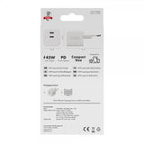 X2O Lader 45W Double USB-C GaN Hvit