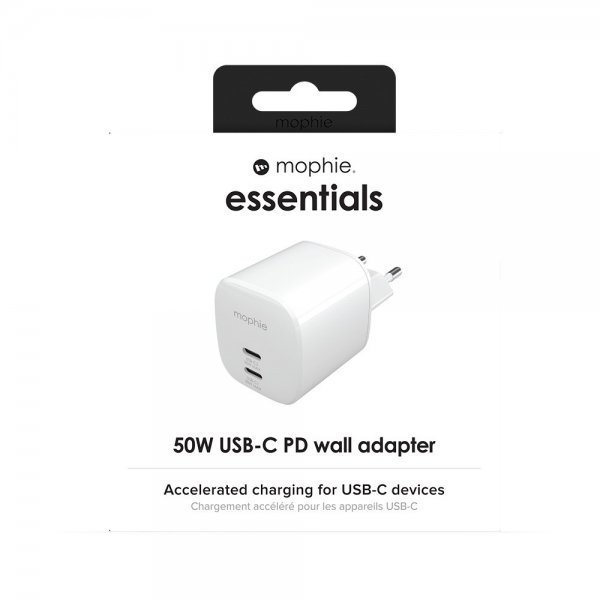 Mophie Lader 50W USB-C PD Wall Adapter