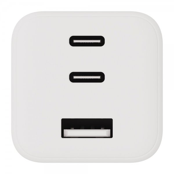 X2O Lader 65W Triple USB-C/USB-A GaN Hvit