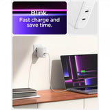 Spigen Lader ArcStation Pro GaN Dual Port 140W Hvit